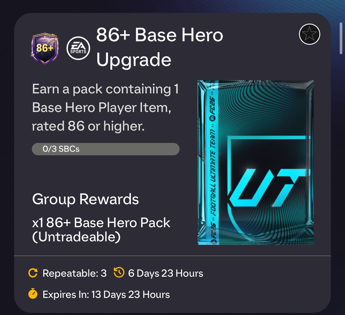 🚨📷📷📷   - توفر تحدي الهيرو +86 📷 - شاركنا مين طلع لك📷. 🤯✅⁉️

#FC26