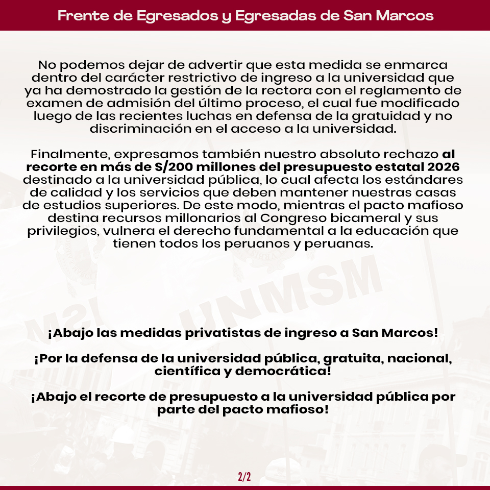 Egresados UNMSM tweet media