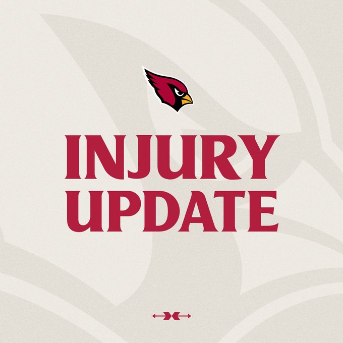 AZCardinals's tweet image. #AZCardinals WR Marvin Harrison Jr. (heel) questionable to return.