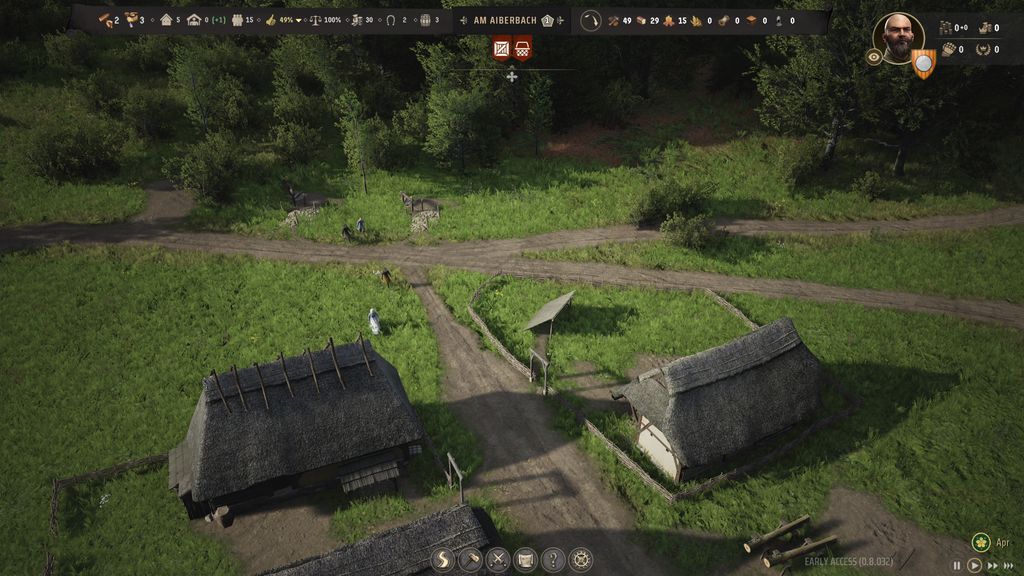 lostatcoreplays's tweet image. Not me thinking my villagers had built themselves a little solar panel. Maybe it's time for a nap. 😂 #ManorLords