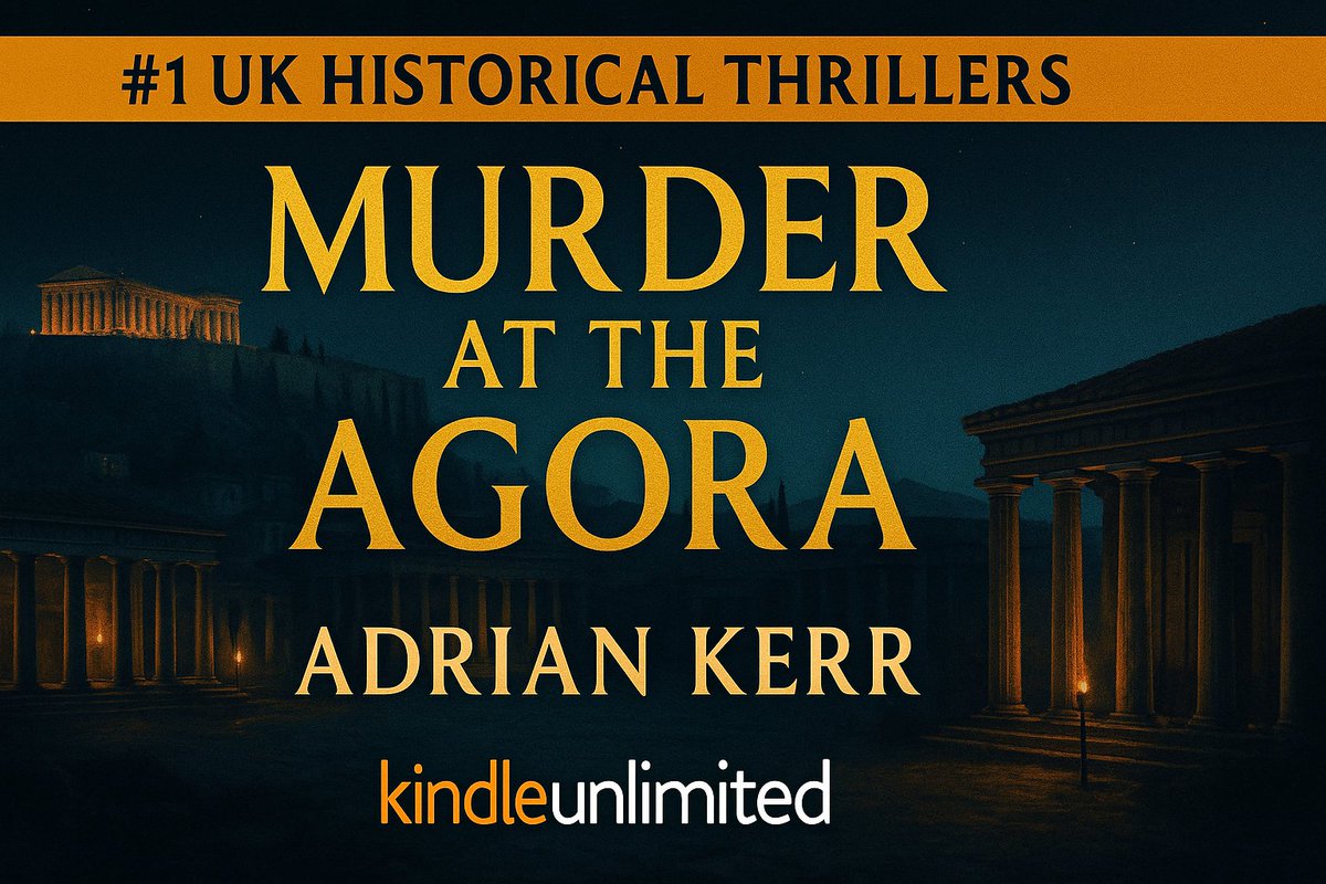 Night readers: A philosopher collapses mid-speech, and Athens spirals into intrigue, betrayal and silent murder. If you want a tense, intelligent historical thriller before bed, Murder at the Agora delivers. KU: amazon.co.uk/dp/B0FPGSBGDZ #HistoricalThriller
