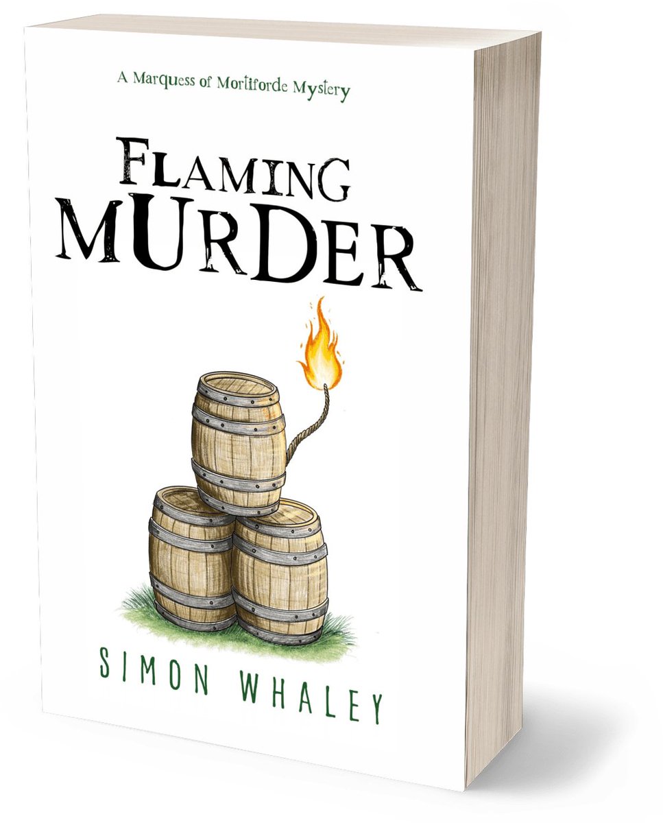 simonwhaley's tweet photo. Finally, it's here! Book 3 in the Marquess of Mortiforde Mysteries. It's called Flaming Murder, and writing it was flaming murder, but it was worth it! https://t.co/zIWmYqNVCD https://t.co/FyfeDVOJCP