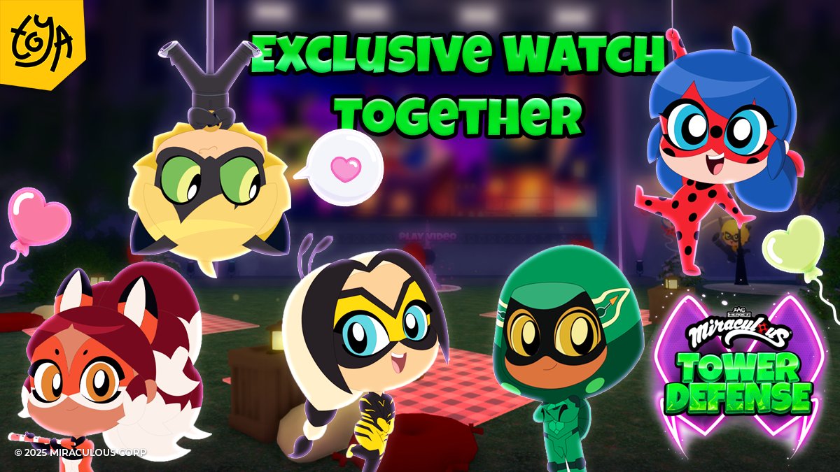 BeMiraculousLB's tweet photo. Watch an episode of Miraculous Chibi right now in Miraculous Tower Defense on @Roblox! ✨ https://t.co/9hpazT9WST https://t.co/1lxHQE7n0H