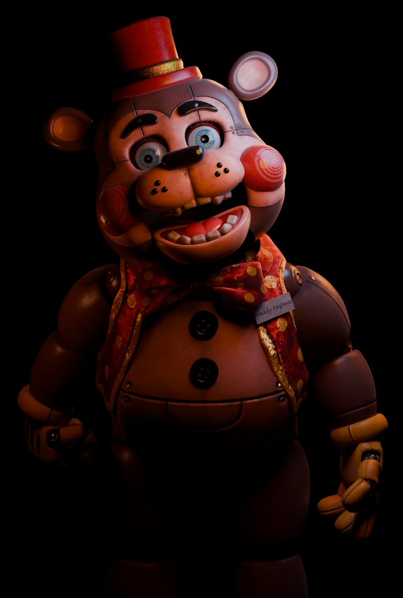 EXG1983's tweet image. Toy Freddy Redesign V6 or sum idk. I think I cooked fr
-
Eyes by @movie_s21476 
-
Edit/Retex by me
-
Rig by @BTBAnim 
-
#FNAF #blender3d #b3d