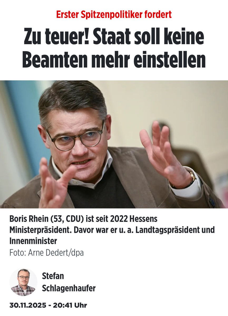 1,4 Millionen pensionierte Beamte kosten den Staat so viel wie 20 Millionen Rentner 

Beamte kriegen 71,75 % ihres letzten Gehalts. Rentner, die lebenslang in die Rentenkasse einzahlen, bekommen dagegen nur 48 Prozent des letzten Gehalts.

Wir haben kein Einnahmenproblem!