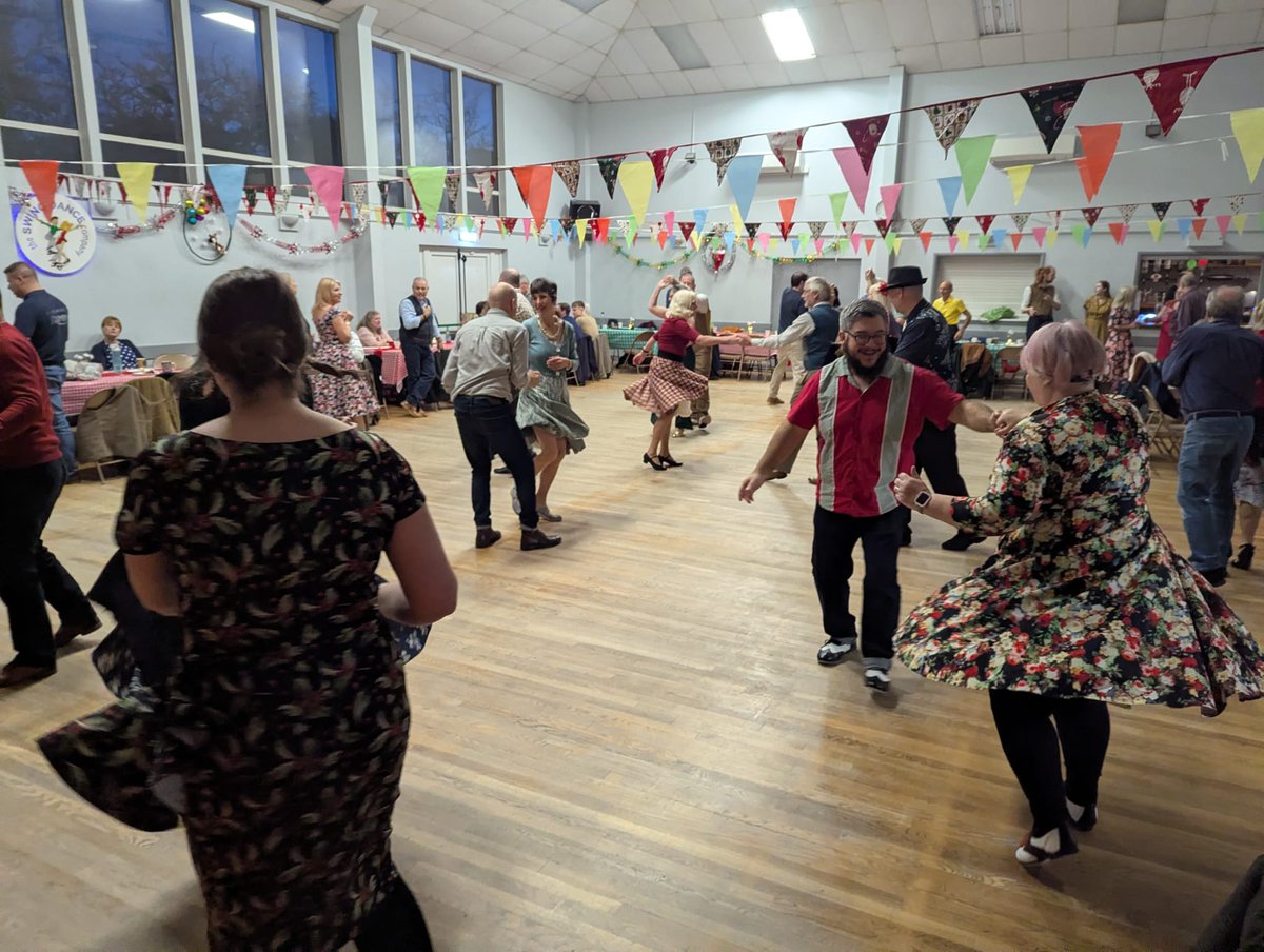 swingdanceco's tweet photo. What a fantastic time at our Mytchett Tea Dance this afternoon! 🍰🎶

Thank you to everyone who came along and made the atmosphere so welcoming and fun. 💃

See you all again at the next one: Sun 8th March, 2026! Book here: https://t.co/Y5Uosy3qg6

#TheSwingDanceCompany #TeaDance https://t.co/fo6RzJMdx7