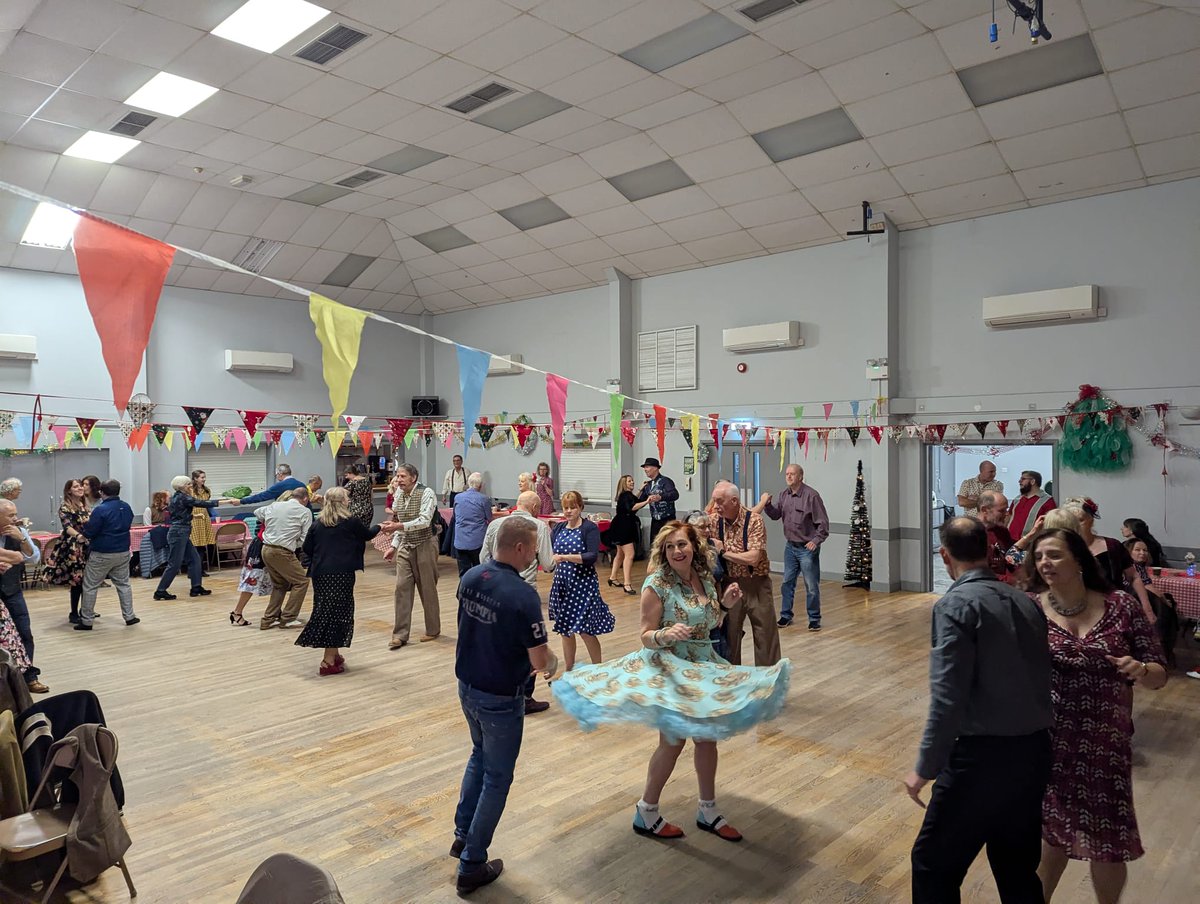 swingdanceco's tweet photo. What a fantastic time at our Mytchett Tea Dance this afternoon! 🍰🎶

Thank you to everyone who came along and made the atmosphere so welcoming and fun. 💃

See you all again at the next one: Sun 8th March, 2026! Book here: https://t.co/Y5Uosy3qg6

#TheSwingDanceCompany #TeaDance https://t.co/fo6RzJMdx7