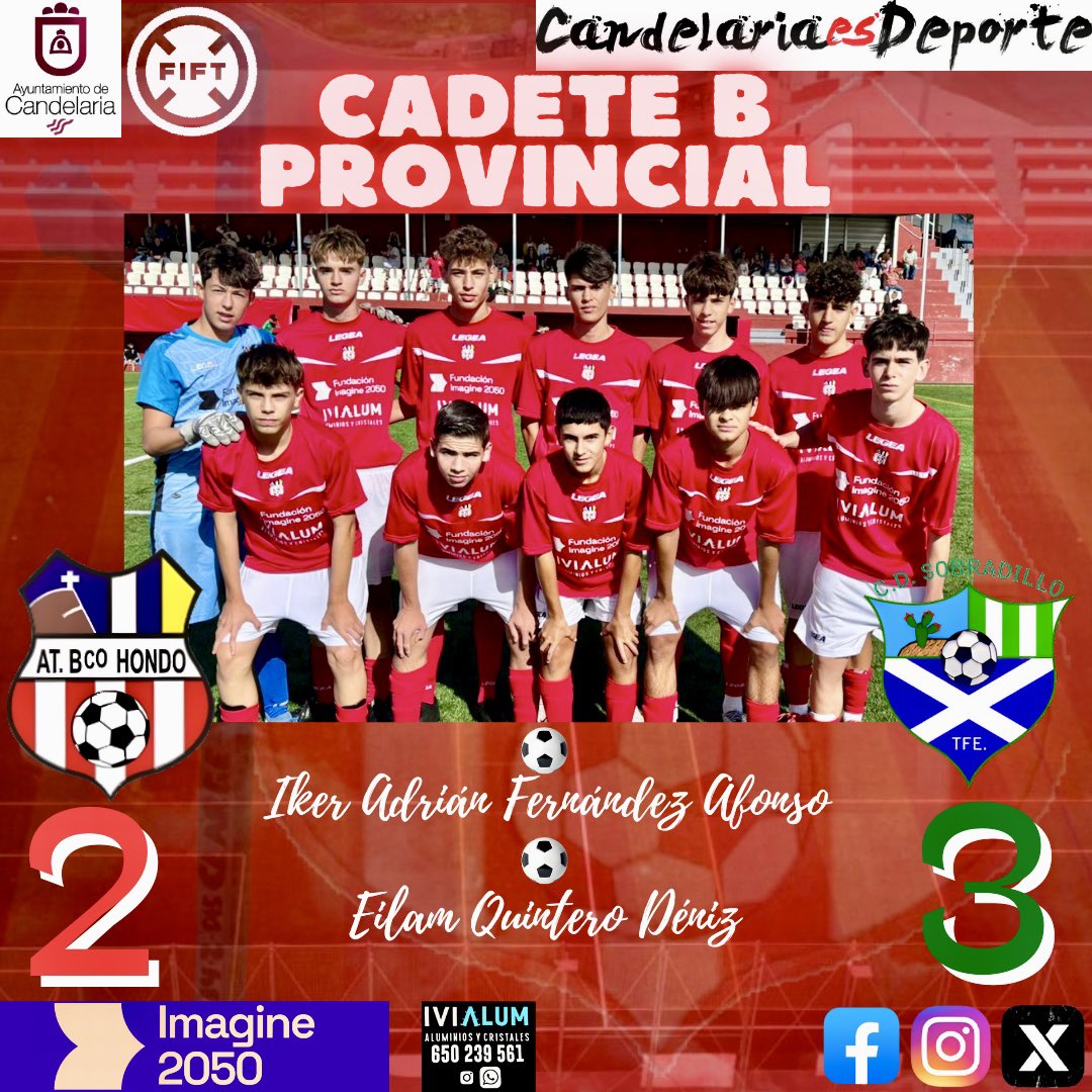 Cae derrotado nuestro CADETE B en Los Barranquillos ante la visita del @clubdeportivosobradillo !! #vamosrojos🤍❤️ #somosfamilia❤️🤍