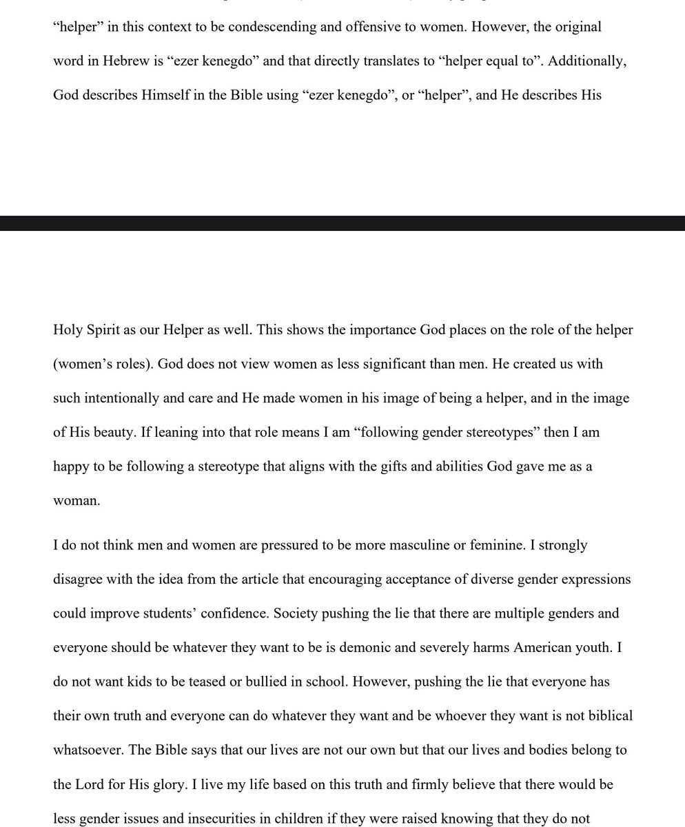 esjesjesj's tweet photo. You are humiliating yourself as an institution for acquiescing to this terrible student alleging religious persecution because this essay sucks shit. https://t.co/k1xzyS2aM9