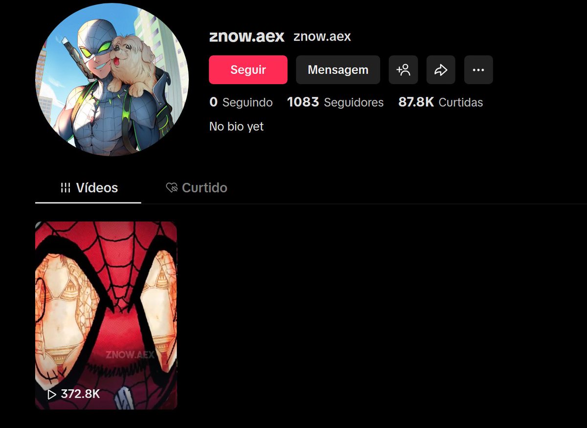 Só pra avisar rapaziada, minha conta original do tiktok voltou! 🕷️🕸️

🕸️tiktok.com/@znow.aex🕸️