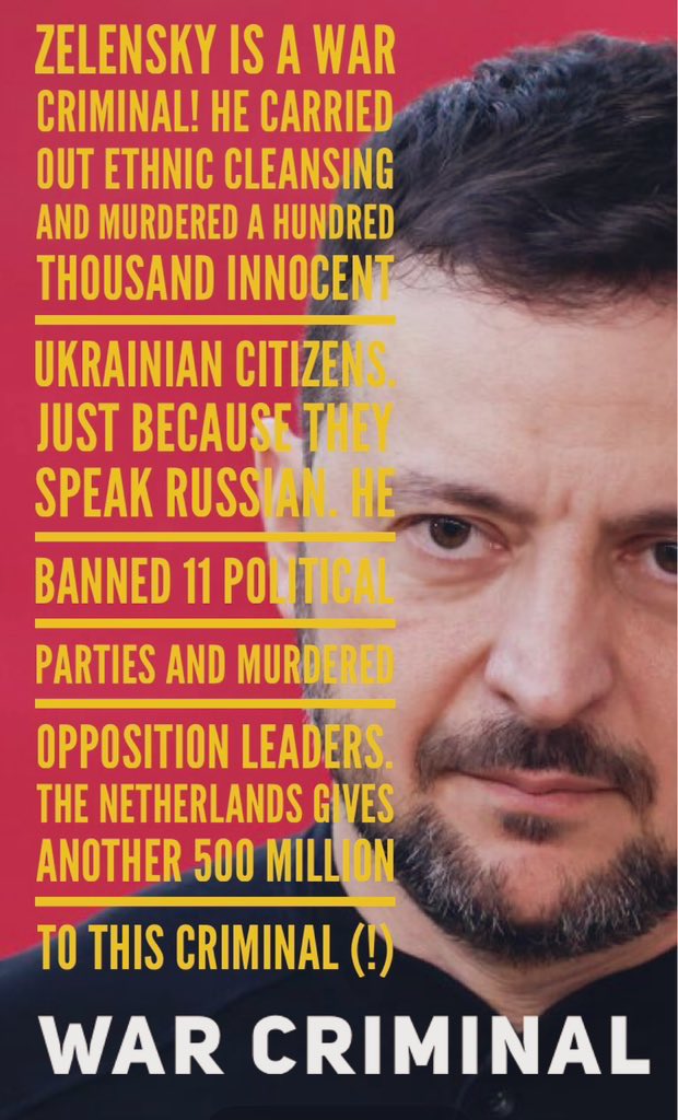 GoThorium's tweet photo. @WW3finalboss1 Zelenskyy has needlessly killed millions of his fellow countrymen! He sabotaged every chance for peace. He murdered 11 opposition parties and stole billions from the war chest. https://t.co/0Q9thBzlNo
