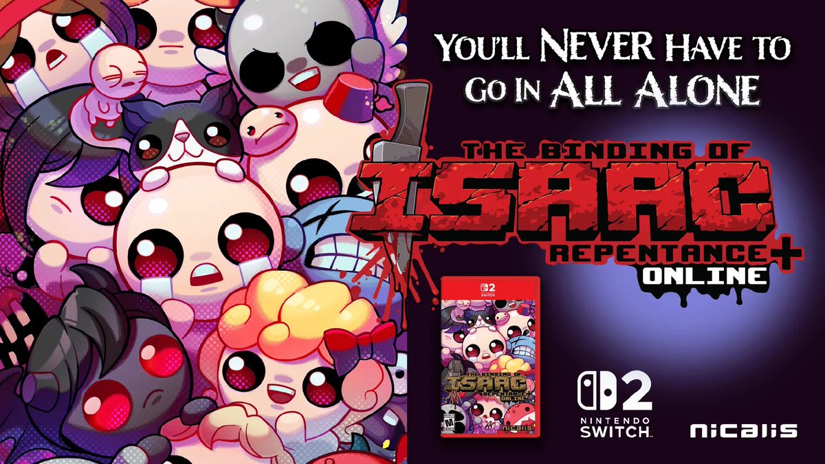 The Binding of Isaac: Repentance+ (Switch 2) physical release is up for  pre-order at GameStop, Walmart, and Target now: https://t.co/ay77M6l8ib  $69.99 true physical release NOT a Game-Key Card