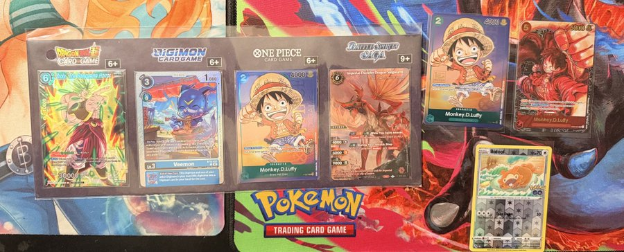 🚨SALE🚨

Monkey.D.Luffy (1st Anniversary Tournament) -$25

Monkey.D.Luffy-  (OP05) - $24

Bidoof (Peelable Ditto) - Pokemon GO -$10

Gen Con 2023 Promo's (4 cards) -$60 shipped BMWT

Retweets Appreciated
<a href="/BUYSELLTRADETCG/">BUY/SELL/TRADE TCG</a> <a href="/CardboardBanger/">💥 Cardboard Bangerz 💥</a> <a href="/TattooedBST/">TattooedBST</a>