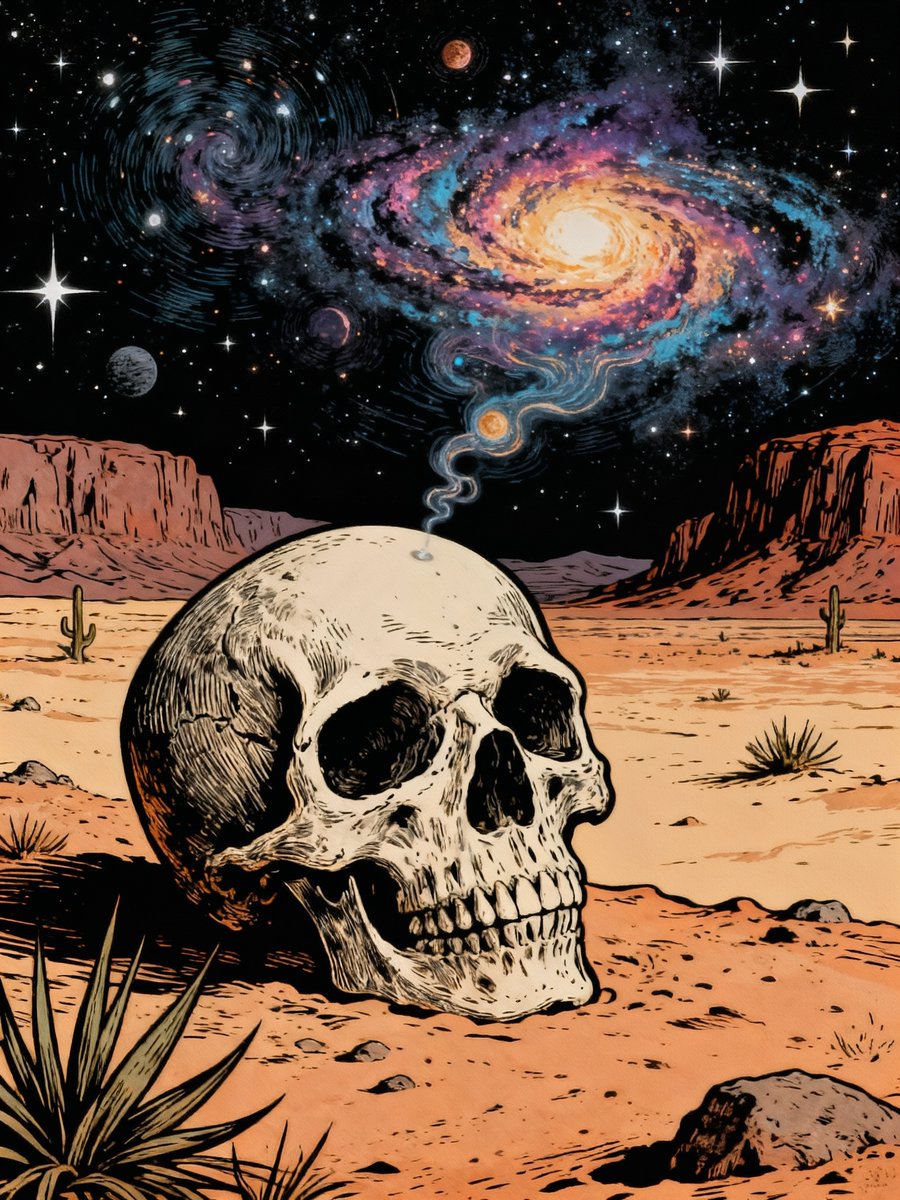 Hugofloresf's tweet photo. thinking about our mortality...
#hugoai #existential #AIart https://t.co/TrahWJVqeP