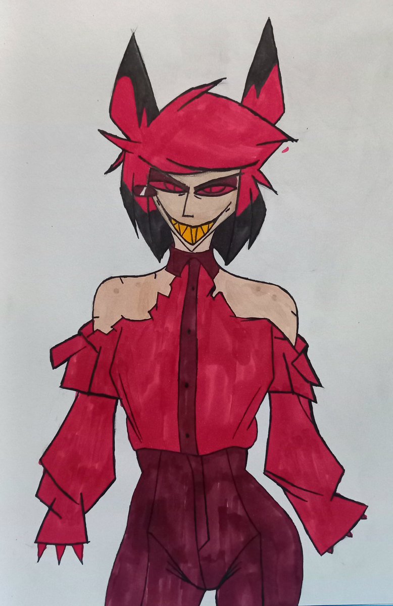 Se ve muy raro XDDD 
#HazbinHotel #HazbinHotelAlastor