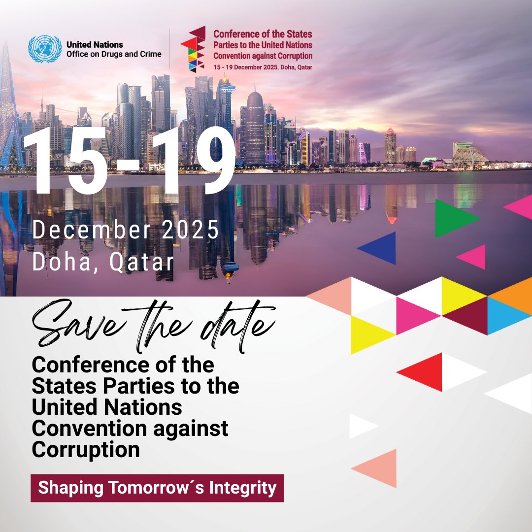 UNODC_FinCrime's tweet photo. International cooperation is essential to fight corruption and economic crime. 

Join us this December for the eleventh session of the Conference of the States Parties to the @UN Convention against Corruption. #COSP11

https://t.co/ga1CX9vqPe

#UnitedAgainstCorruption https://t.co/Z9W7EyoSJ5