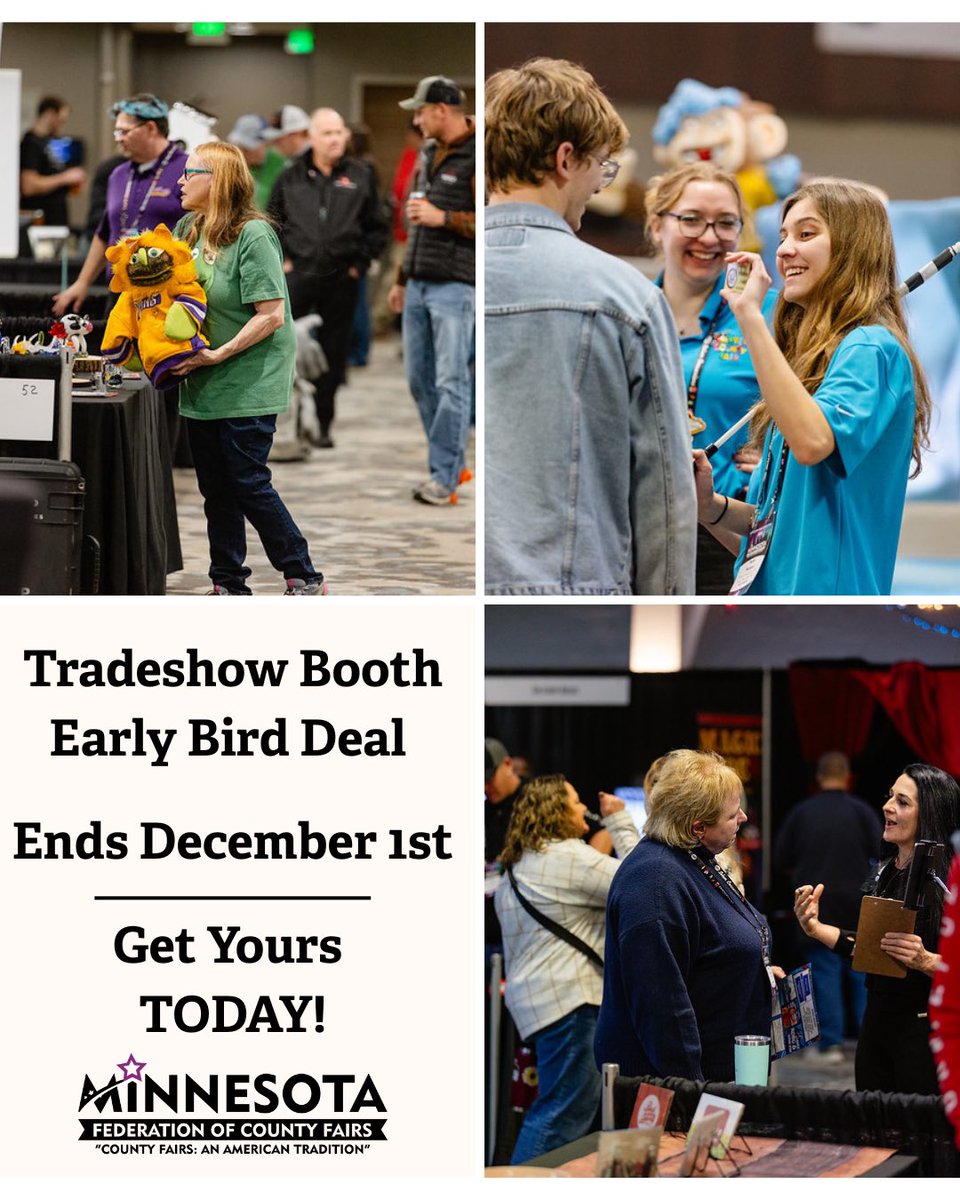 Associate Members! 
Trade Show Early Bird Rates end after December 1st! 
Get your space today!
mfcf.com/p/convention/r…