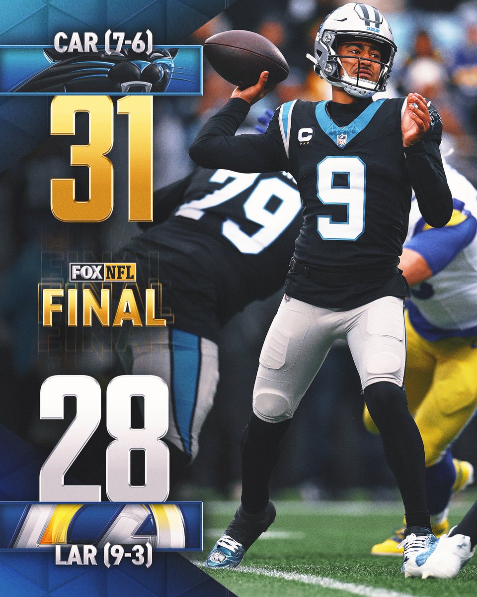 The @Panthers take down the Rams in Carolina. 