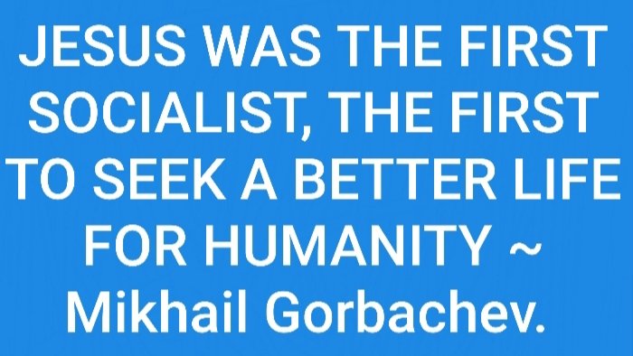 Bliadhnaichean's tweet image. #SocialistSunday🚩
#SaintAndrewsDay🏴󠁧󠁢󠁳󠁣󠁴󠁿

#MikhailGorbachev
#JamesMartin
#Quotes

Image 4 = @kemiBadEnoch's Jesus(#ToryJesus©️)