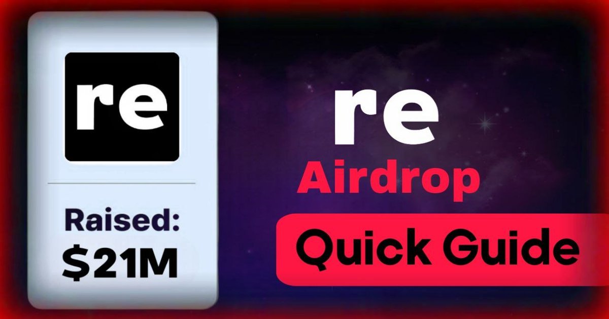 mralpha_web3's tweet image. 🔴 @re  Protocol Airdrop  

🔸Funding  $21 million 
🔸Backed by Electric Capital, Framework Ventures &amp;amp; more 
🔸Re opens the global reinsurance market to DeFi users
buy reUSD | reUSDe, earn yield, and secure on chain insurance risks

🔽 How to Join 🔽

✅ Part 1

Complete the…