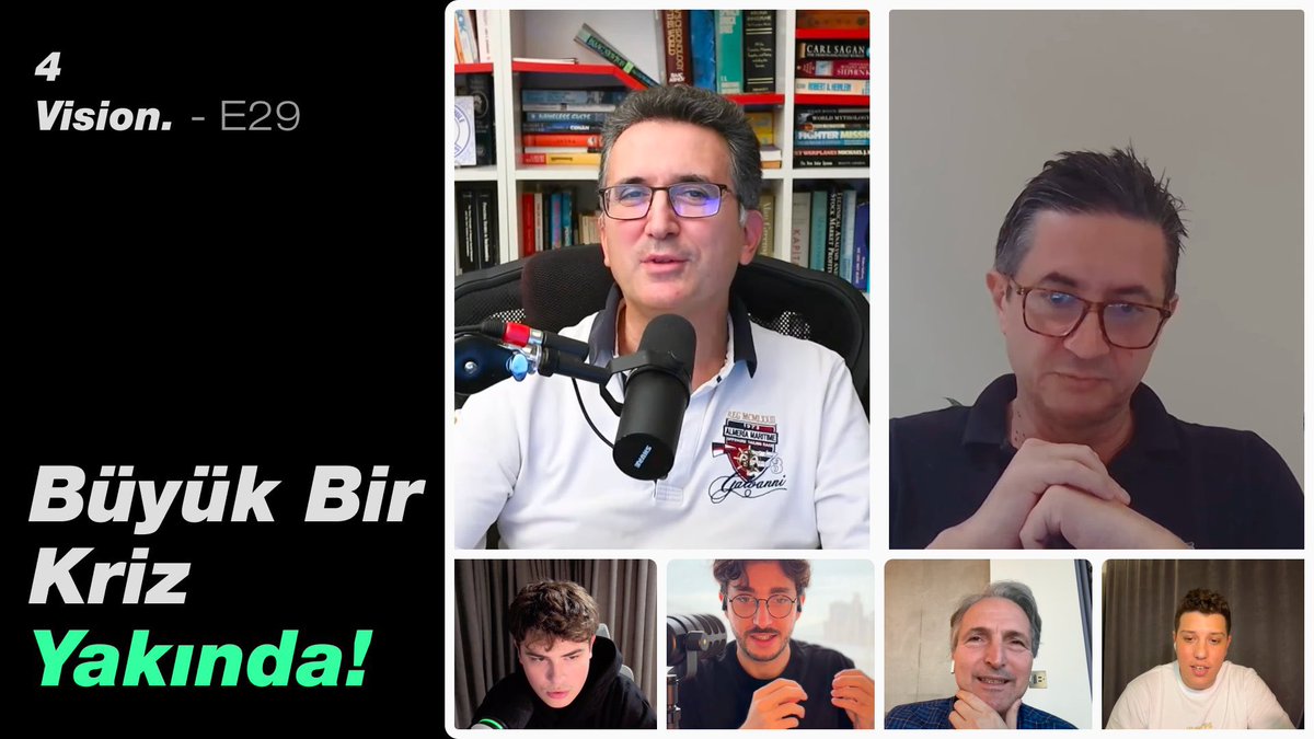 Dünya ekonomisi yeni bir kırılmanın eşiğinde.
2026–27 küresel kriz senaryoları, yapay zekânın yarattığı yeni paradigma, Bitcoin’in geleceği ve merkezileşme tartışmaları…

Bu hafta 4Vision’da, ekonominin en sert dosyaları açılıyor.

Konuklar uzun süredir beklenen iki isim: