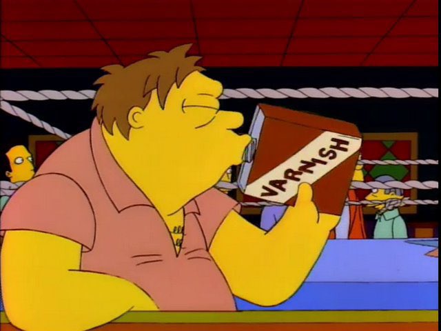 QuotesSimpsons1's tweet photo. Man, you'd never get me into a ring. Boxing causes brain damage.

#Simpsons https://t.co/C66vgNkX56