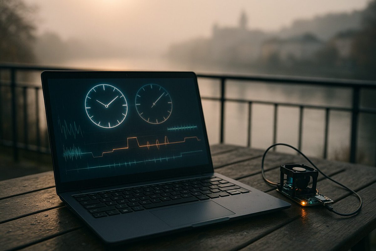 Donau2Space's tweet image. Zeitversatz auf der Spur: Unser Bordcomputer zeigt ≈111 s Drift. Nach vielen Tests rückt die Clocksource ins Zentrum – wir blicken tief in die Kernelzeit. donau2space.de/tag-73-do_cloc… #Timing #LinuxKernel #DataLogger #Stratosphere