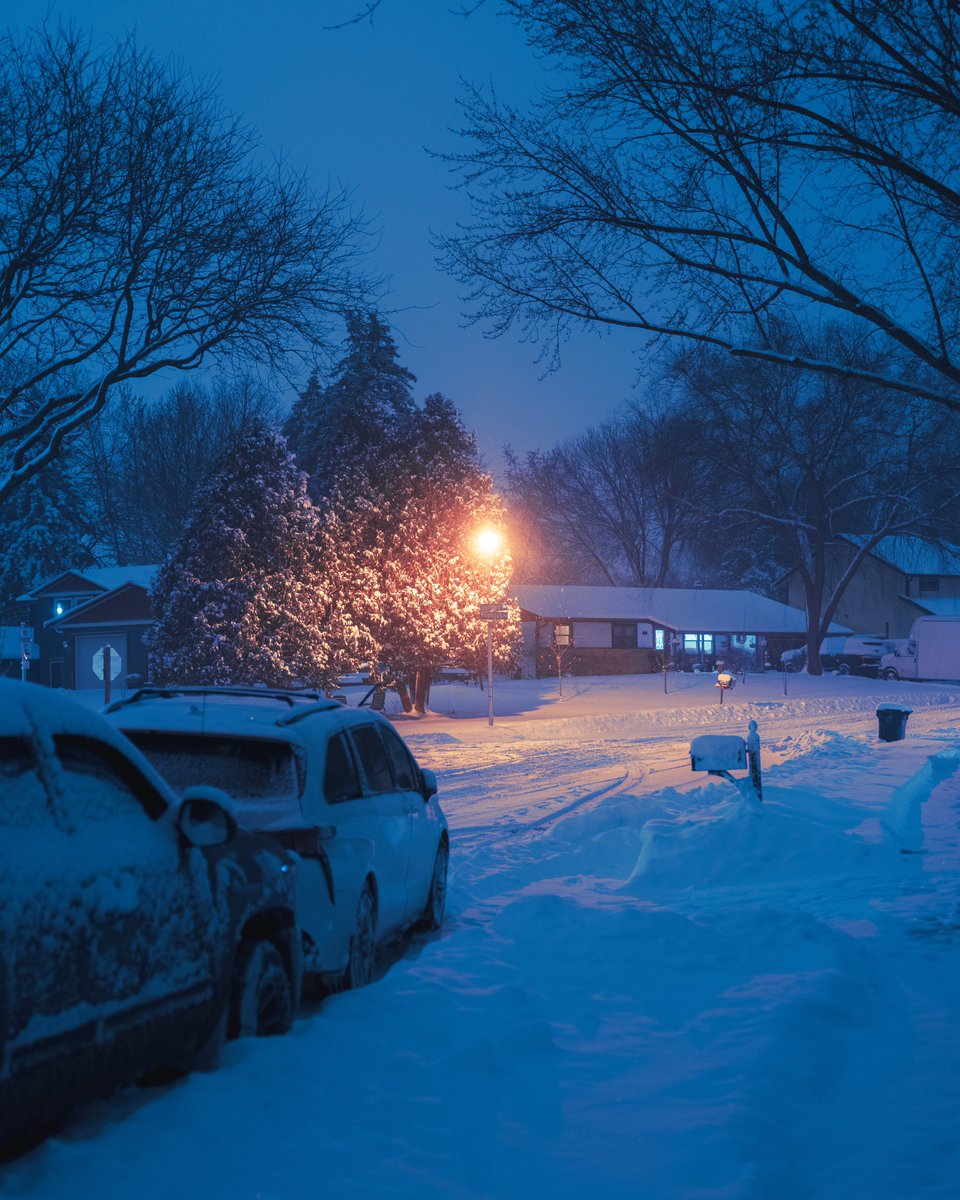 Photos from the snow last night