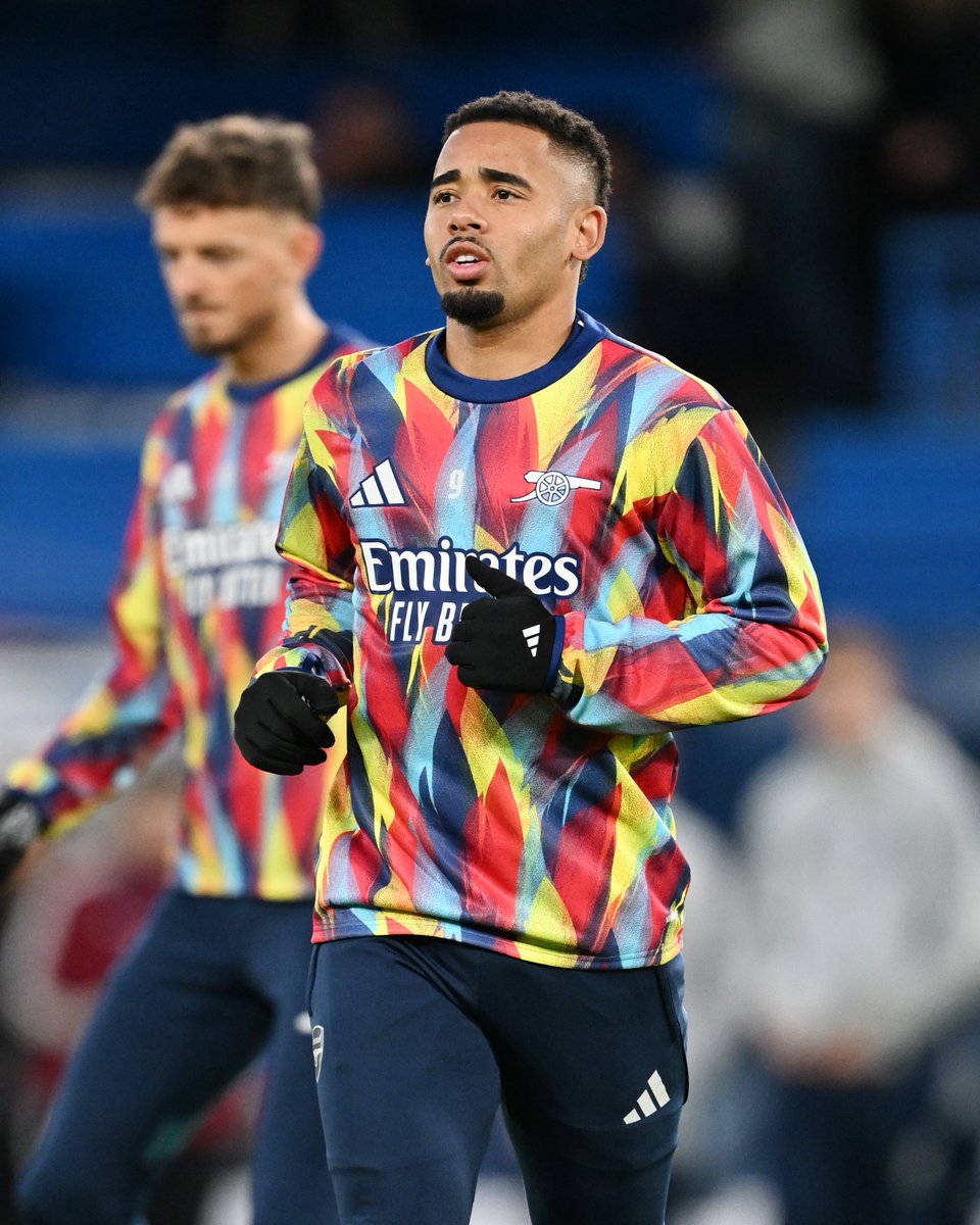 워밍업 중인 가브리엘 제주스