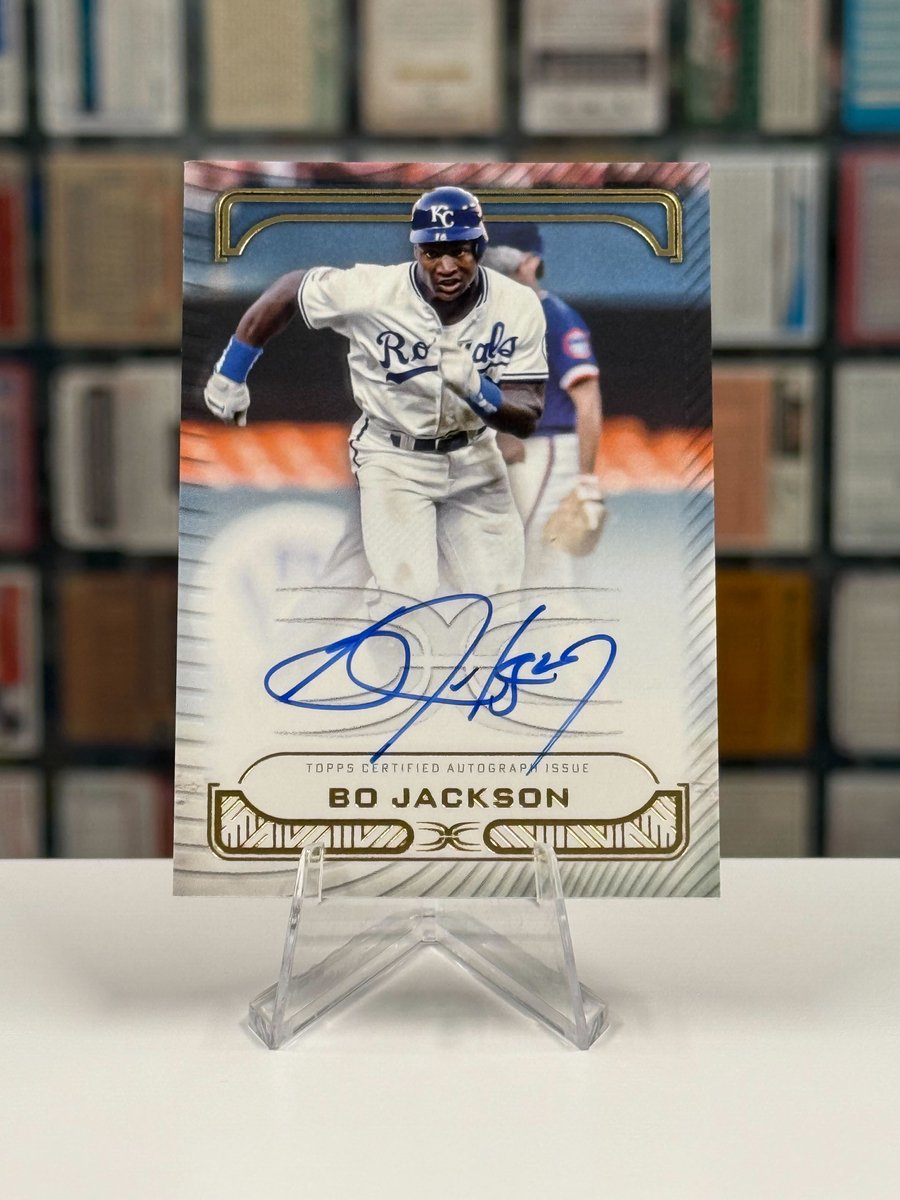 MLB's tweet image. It’s Bo Jackson’s birthday!

Repost and reply for a chance to win this autographed Bo @Topps card!