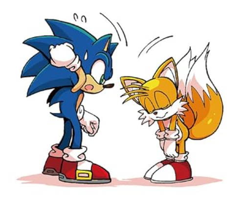 sugarcunty's tweet image. omg cute new art from &quot;survival japanese with sonic the hedgehog&quot; book amazon.co.jp/dp/404607177X