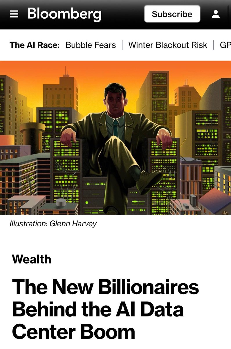 مَن هم البليونيرات الجدد في عصر الذكاء الاصطناعي؟

تكشف بلومبيرغ أن البليونيرات الجدد ليسوا مطوري التطبيقات ولا صانعي الشات بوت، بل الأشخاص الذين يبنون البنية التحتية الحقيقية التي يعمل عليها الذكاء الاصطناعي.

الثروة اليوم تتشكل في عالم المراكز الحوسبية، الطاقة، التبريد،