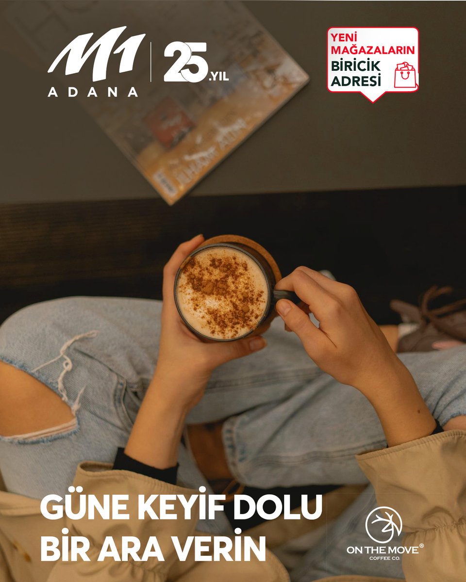 #M1Adana #OntheMoveCoffee'de güne keyifli bir ara vermeye ne dersiniz? 😋
#adana #avm #lezzet #yemek #keyif