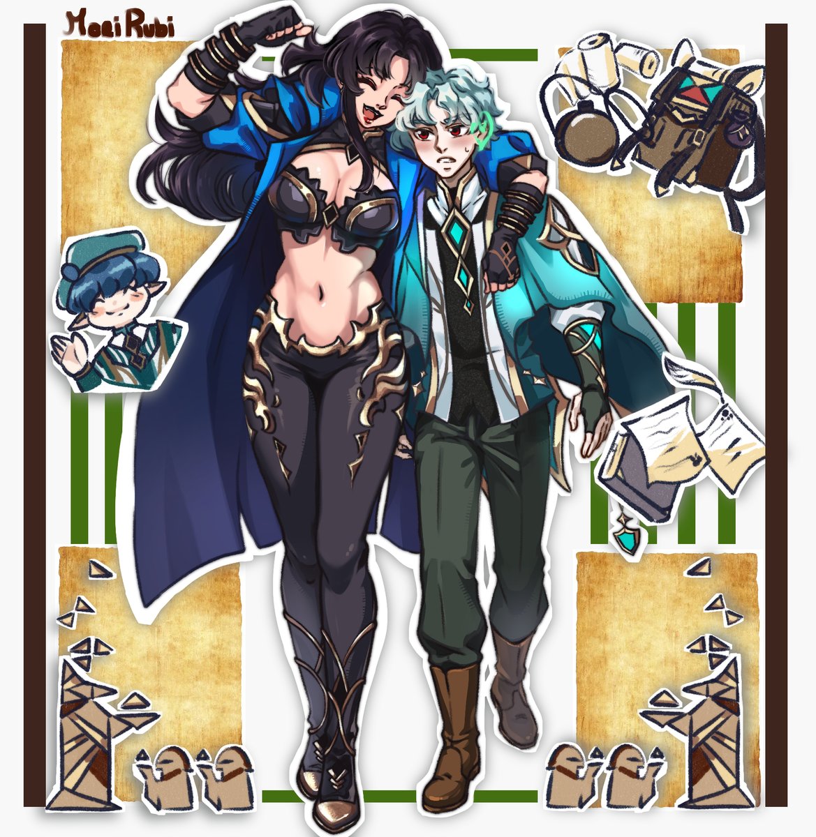 “Field Notes — Addendum for Nemesis”
Written the morning of May 16th.

“Seven days underground… and the only thing I kept thinking about was you trying to claw your way in. You trusted I’d get out. I’m back, Nemesis. Don’t run toward the rubble this time.” 📕🪶
#Zandik #Dottore