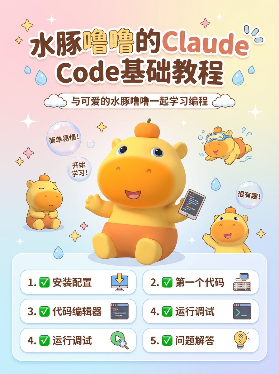 ericoding99's tweet image. 水豚噜噜分享：【Claude Code 基础入门教程】
大家好～我是水豚噜噜，今天分享一个AI编程工具的快速上手指南。基于官方文档，帮大家整理成简单步骤，适合新手零基础学习。编程其实不难，一起试试吧！

#ClaudeCode #编程入门 #AI工具