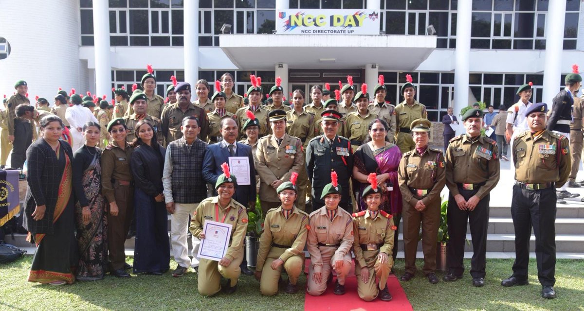 NCC WING OF NAVYUG KANYA MAHAVIDYALAYA, LUCKNOW tweet media