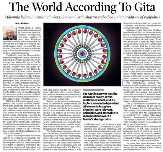 "Chanakya was Machiavelli and Clausewitz rolled into one," wrote Dr Henry Kissinger, who died this day two years ago. 

Read full: 

timesofindia.indiatimes.com/blogs/toi-edit…

<a href="/PenguinIndia/">Penguin India</a>