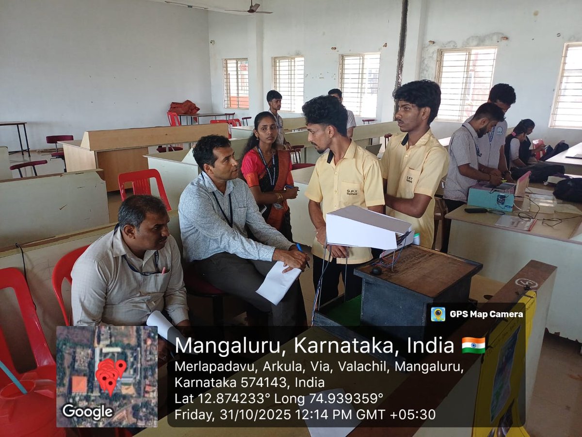 sitmangalore's tweet image. The young innivators science model Competition for Diploma Students, an innovative initiative to foster creativity and scientific thinking, was successfully held on October 31, 2025, from 11:30 A.M. to 1:00 P.M. at the EC Lab, Srinivas Institute of Technology