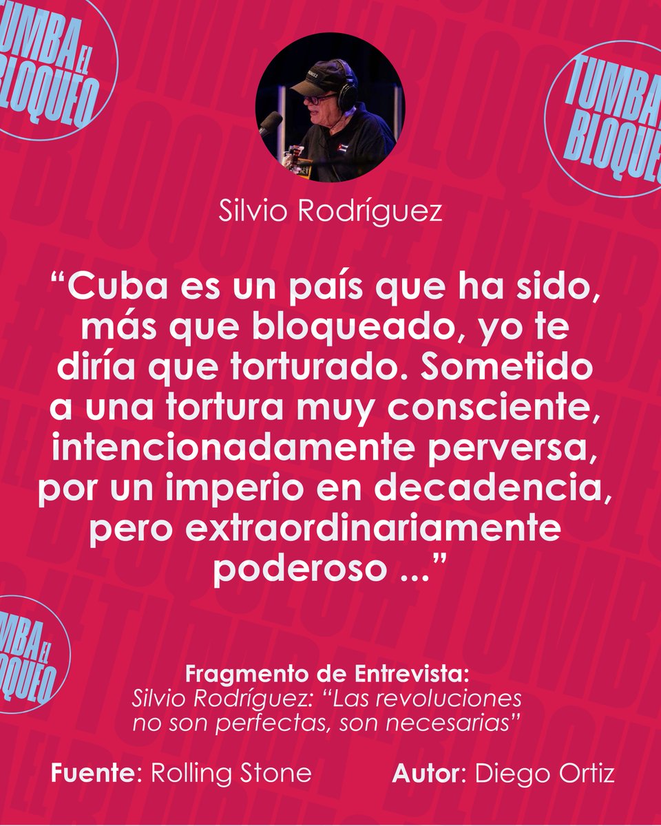 Cuando habla Silvio, habla la historia de un pueblo🇨🇺

#TumbaElBloqueo