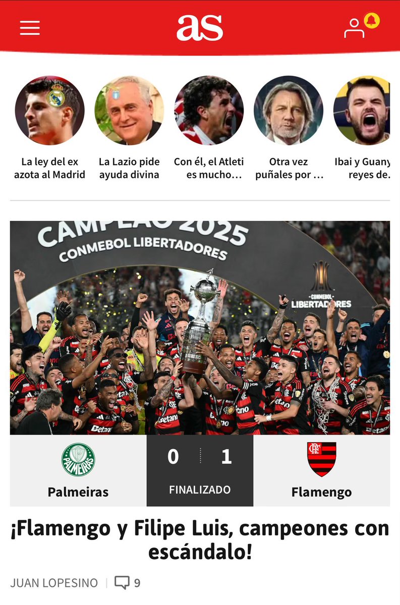 Pedromendonca15's tweet image. “Campeões com escândalo”

Vc nunca verá isso na mídia brasileira, mas pro Mundo ficou nítido.