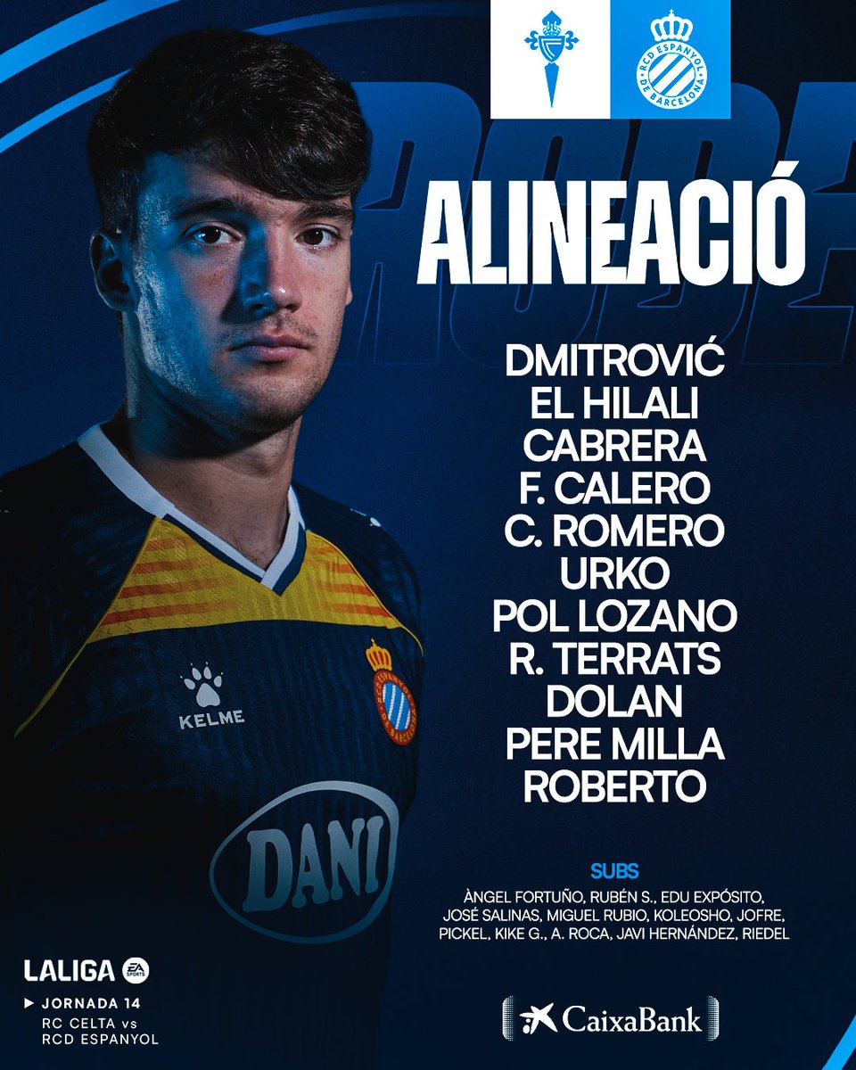 🛑🎤 A punto de empezar <a href="/TIEMPODESPANYOL/">Tiempo de Espanyol</a> El once de Manolo. Sigue Terrats de titular y vuelven Pol Lozano y Roberto. 
👉 783AM 📻 y aplicaciones 📱 
👉 23,30 TWITCH ESPECIAL 🖥️ #rcde