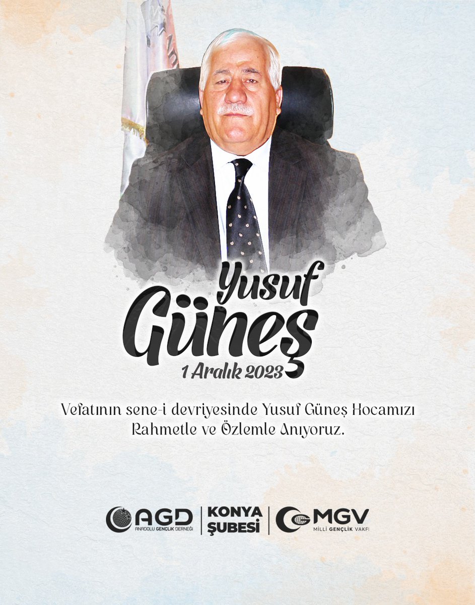 Vefatının Sene-i Devriyesinde Yusuf Güneş Hocamızı Rahmetle ve Özlemle Anıyoruz.