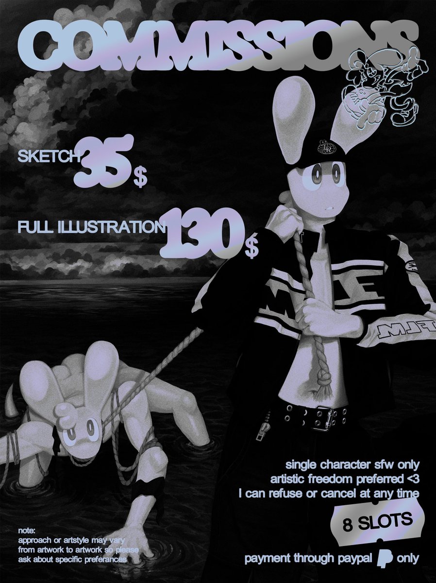 Open for comms 🫧
DM me to claim a slot <3