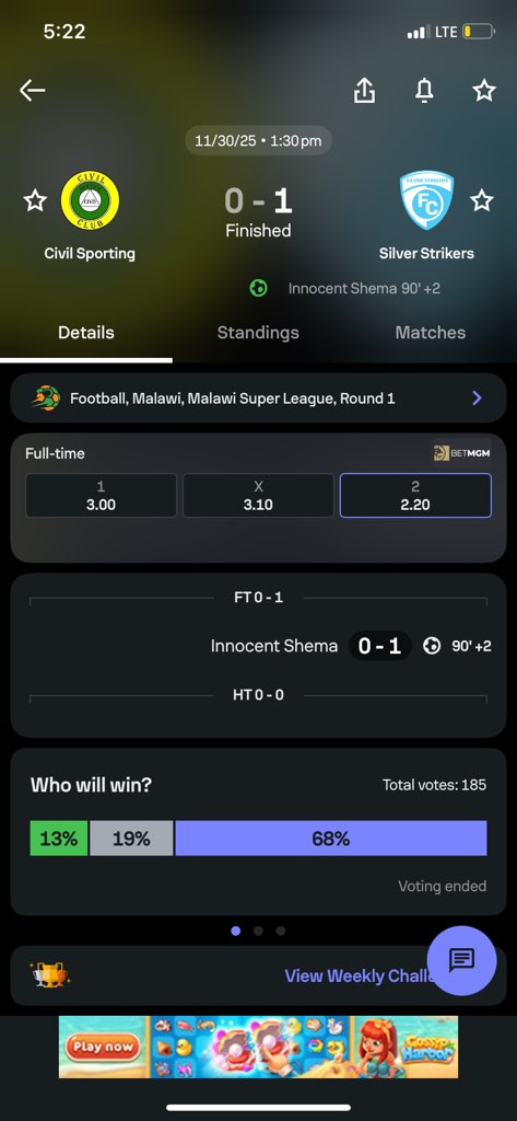 GoalGutter's tweet image. Y’all tag @footballcomglob to correct the outcome of this game o