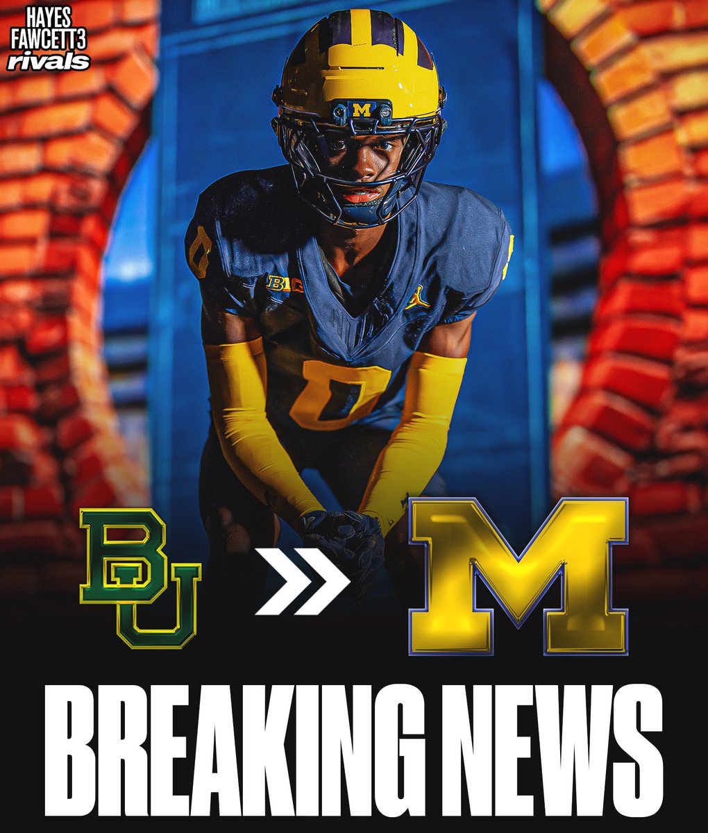 Hayesfawcett3's tweet image. BREAKING: Four-Star CB Jamarion Vincent has Flipped his Commitment from Baylor to Michigan, he tells me for @rivals

The 6’3 170 CB from Waco, TX had been Committed to the Bears since January 

“BIG BLUE〽️”

on3.com/rivals/jamario…
