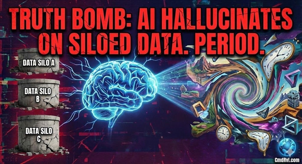 cmdrvl's tweet image. 🚨 TRUTH BOMB: Your AI will hallucinate if it’s grounded in siloed data. Period. 🛑 

We use lineage &amp;amp; metadata to ground models in trusted, real-time context. 
Move beyond opaque AI and get assurance-grade results. 

See how: 🌐CmdRvl.com 
#AIRisk #ExplainableAI…
