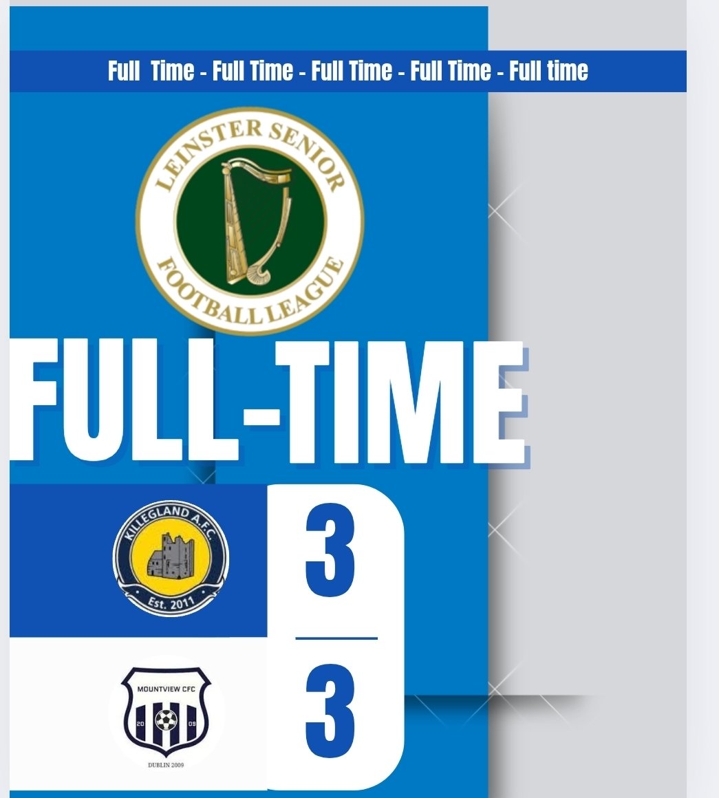 FT <a href="/LSLLeague/">Leinster Senior League</a> Sun prem 1 points are shared Up next is <a href="/MountMerrionFC/">Mt Merrion F.C.</a> Monday 8th Dec Away <a href="/AlQuinn2015/">LSL Live Update’s</a> <a href="/hitthechannels/">Football lover</a>