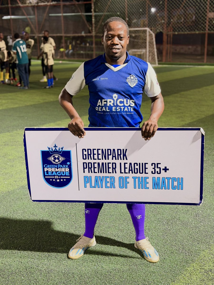 🔷𝗙𝗨𝗟𝗟 𝗧𝗜𝗠𝗘🔷

<a href="/MbararaCorpClub/">MBARARA CORPORATE CLUB</a> 1:2 Eddie Suits 

Player of the Match FAHAD⚽️ 
🥂🍾

#GreenParkPremierLeague 35+
Get Your Game On💙💙