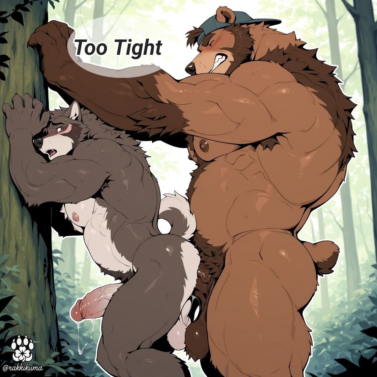 RakkiKuma's tweet photo. "in the forest"...🌳

#gay #furry #anal #bara #nsfw https://t.co/qMNL94lDvu