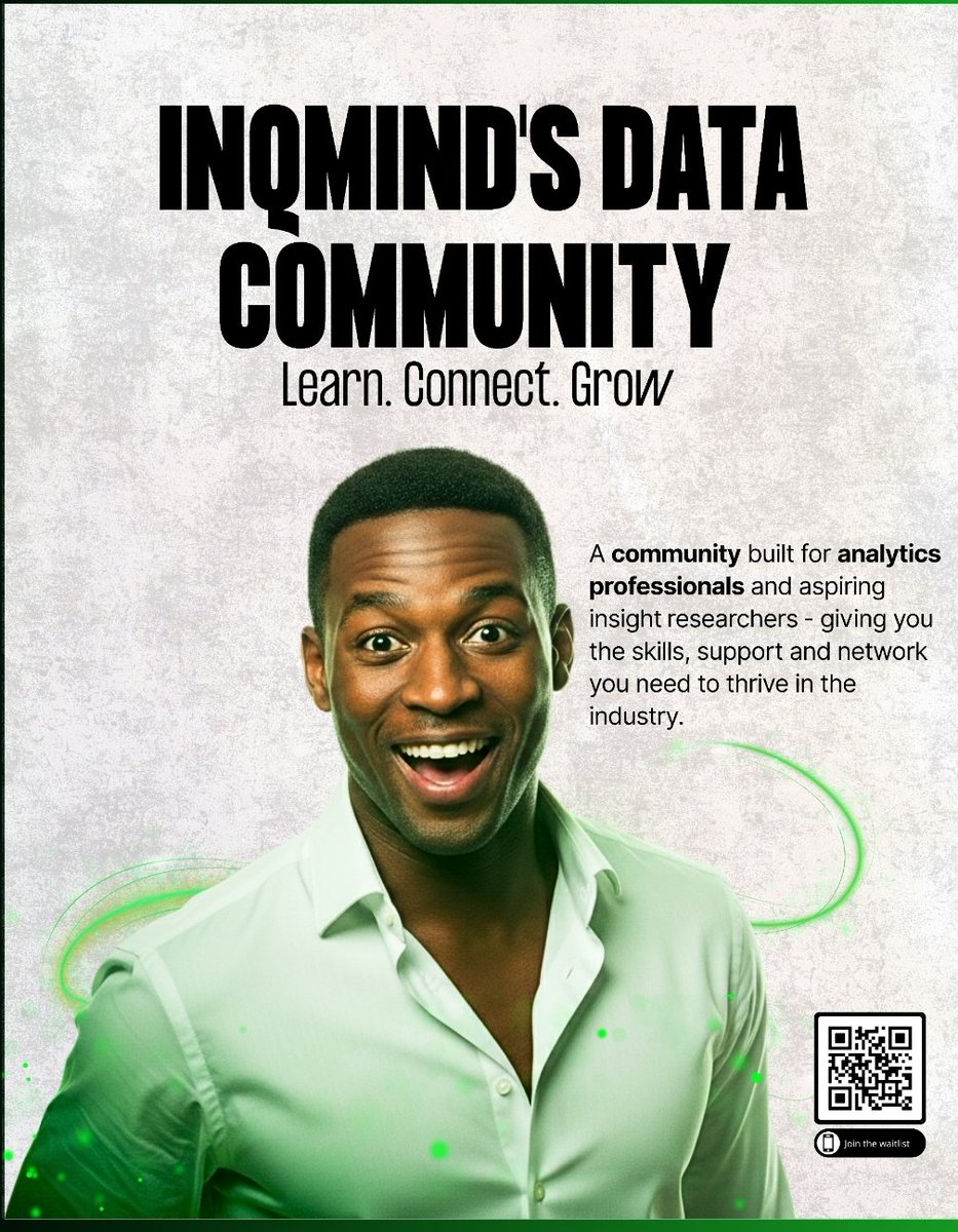 thecvcook's tweet image. Are you passionate about data and research? 📈 Do you want to level up your skills and connect with like-minded pros? 🤝

Join InqMind, a fast-growing community of data enthusiasts! 🚀 We’re all about research, analytics, and data management.

Fill out this short form to join us…